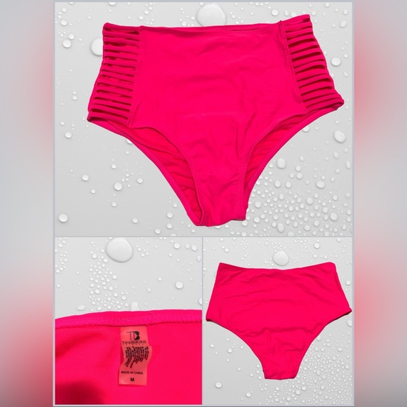 NWOT TiniBikini Swimwear Hot Pink Push-Up 2-piece Swimwear- Size Medium - Picture 3 of 3